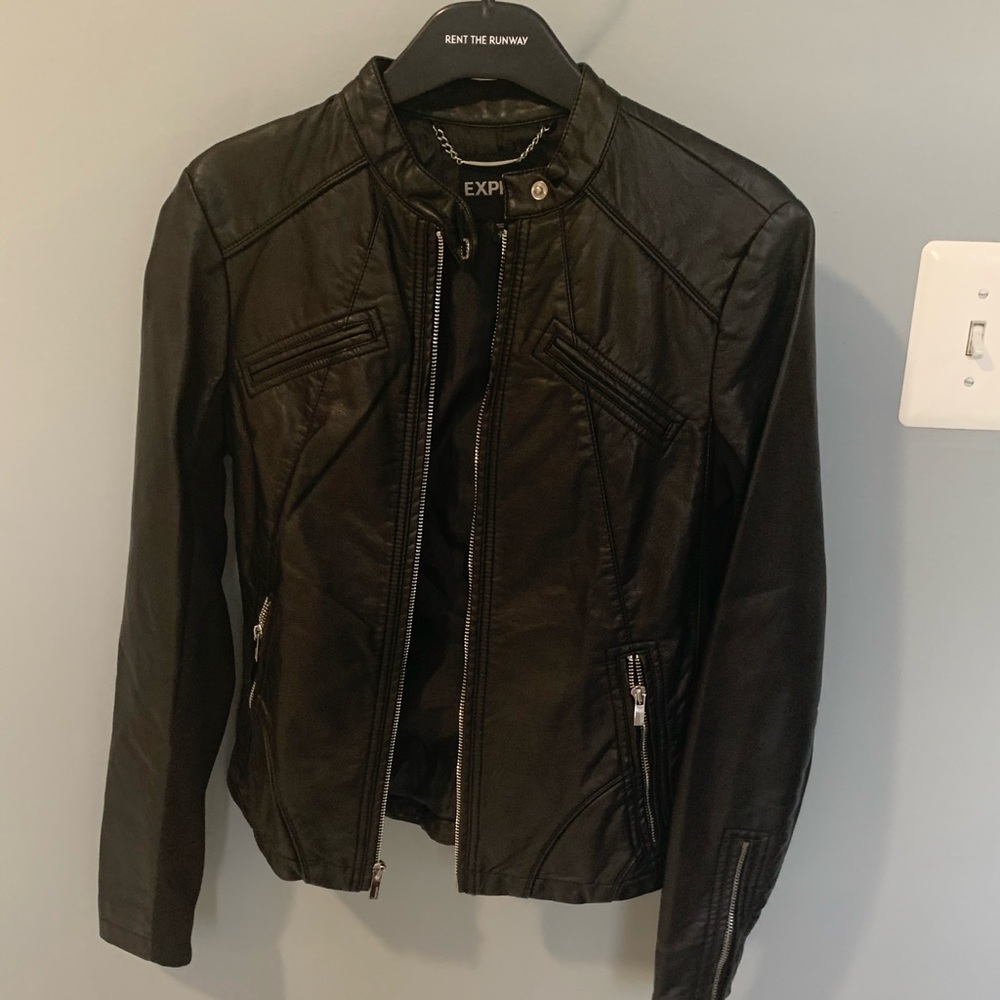 Faux leather jacket